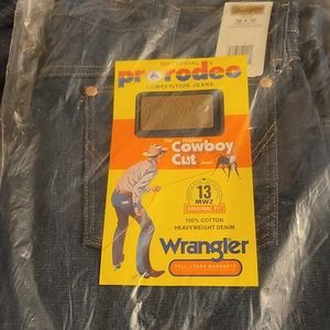 Brand new men's Wranglers with the tags on